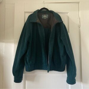 Woolrich bomber jacket in teal/green size XL
